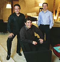 Os scios: Freitas, Kyrillos e Moreira